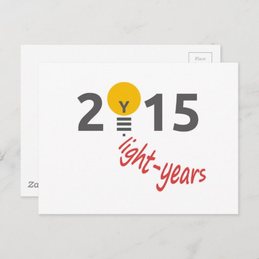 Lichtjaar 2015 briefkaart (Voorkant / Achterkant)
