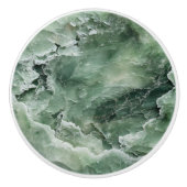 lichtjade-patroon keramische knop (Voorkant)