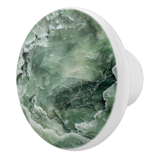 lichtjade-patroon keramische knop (Rechts)