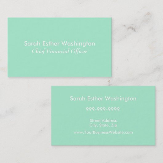 Lichtkleur Visitekaartje (Voorkant / Achterkant)