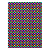 Lichtkleurige Neon Checker Tafelkleed (Voorkant)