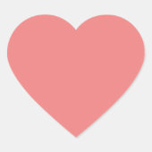 Lichtkoraal Hart Sticker (Voorkant)