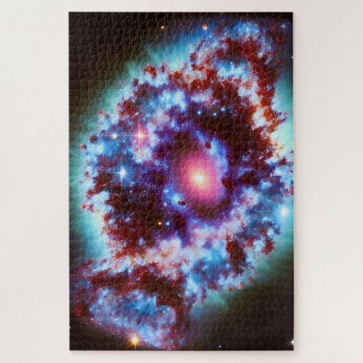 Lichtkosmische explosie in de ruimte legpuzzel (Verticaal)