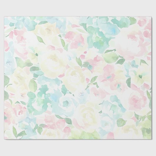 Lichtkristal Roos Cadeaupapier (Vlak)