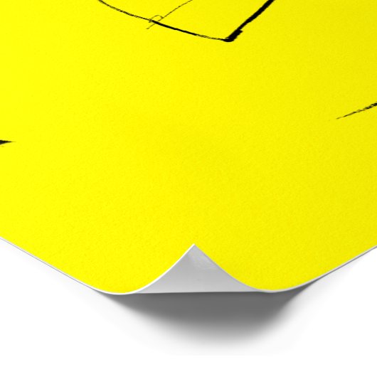 Lichtlamp Gloeilamp Grafisch Poster (Hoek)