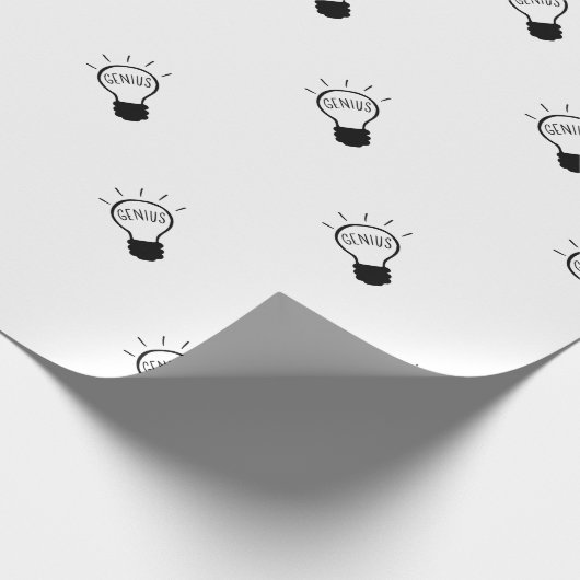 Lichtlamp in zwart-wit cadeaupapier (Hoek)