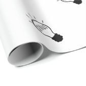 Lichtlamp in zwart-wit cadeaupapier (Rol Hoek)