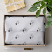 Lichtlamp in zwart-wit tissuepapier (Geschenk)