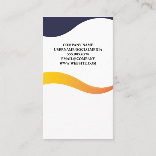 Lichtlamp Rocket Logo | Visitekaartje Golfontwerp (Achterkant)