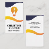 Lichtlamp Rocket Logo | Visitekaartje Golfontwerp (Voorkant / Achterkant)