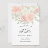 lichtlente floral Photo Save the Date Kaart (Voorkant)