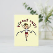 Lichtloper in rode uniform briefkaart (Staand voorkant)