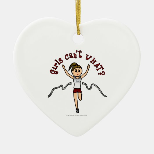 Lichtloper in rode uniform keramisch ornament (Voorkant)