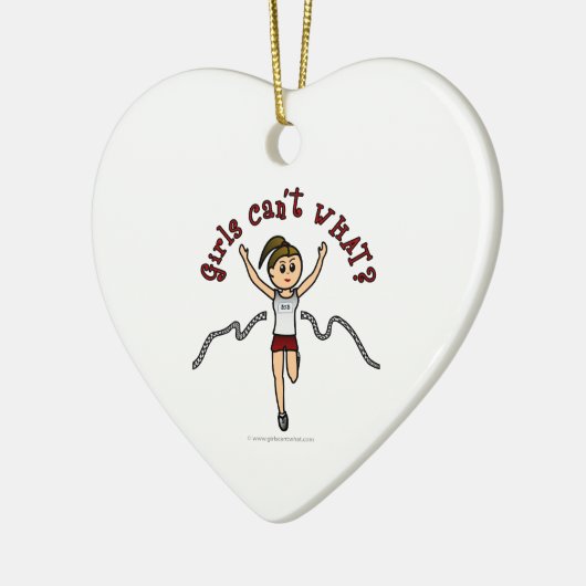 Lichtloper in rode uniform keramisch ornament (Links)