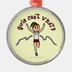 Lichtloper in rode uniform metalen ornament