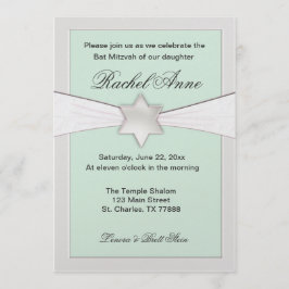 Lichtmuntgroene bat Mitzvah-uitvindingen Kaart