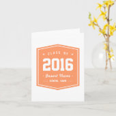 Lichtoranje Koele Klasse Kaart (Gele Bloem)