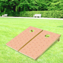 Lichtoranje Memphis Patroon Corn Hole Set