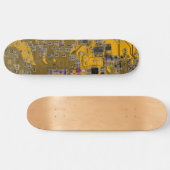 Lichtoranje PCB-printplaatontwerp voor IT-professi Persoonlijk Skateboard (Horizontaal)
