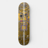 Lichtoranje PCB-printplaatontwerp voor IT-professi Persoonlijk Skateboard (Voorkant)
