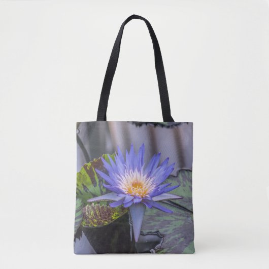 Lichtpaars waterlily Canvas tas (Voorkant)