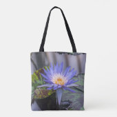 Lichtpaars waterlily Canvas tas (Achterkant)