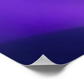 Lichtpaarsblauw Verlopen Abstracte Poster (Hoek)