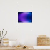 Lichtpaarsblauw Verlopen Abstracte Poster (Keuken)