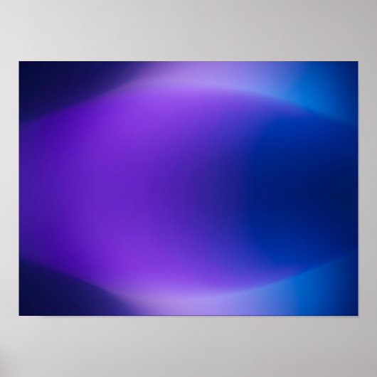 Lichtpaarsblauw Verlopen Abstracte Poster (Voorkant)