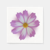 Lichtpaarse bloem servet (Voorkant)