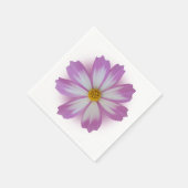 Lichtpaarse bloem servet (Hoek)