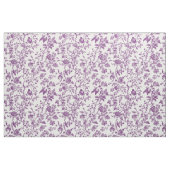 Lichtpaarse bloem toile stof (Fat Quarter)