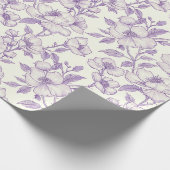 Lichtpaarse Chinoiserie Decoupage Cadeaupapier (Hoek)