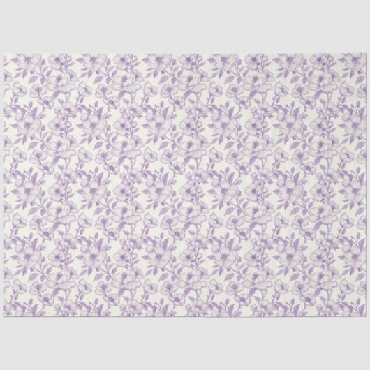 Lichtpaarse Chinoiserie Decoupage Tissuepapier (Voorkant)