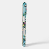 Lichtpaarse Gebrandschilderde Bloem Case-Mate iPhone Case (Achterkant / Rechts)