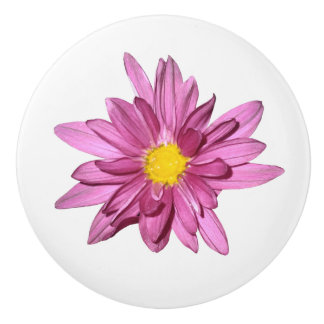 Lichtpaarse Gerbera Keramische Knop