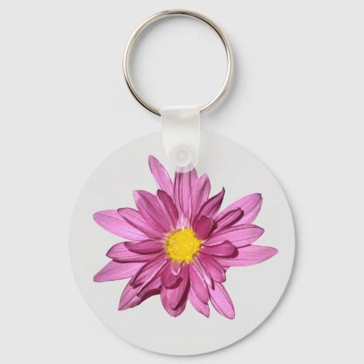 Lichtpaarse Gerbera Sleutelhanger (Voorkant)