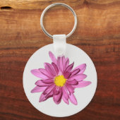 Lichtpaarse Gerbera Sleutelhanger (Voorkant)
