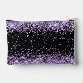 Lichtpaarse Glitter Zwart Etui (Achterkant)