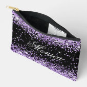 Lichtpaarse Glitter Zwart Etui (Open)