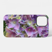 Lichtpaarse hortensia iPhone hoesje (Achterkant horizontaal)