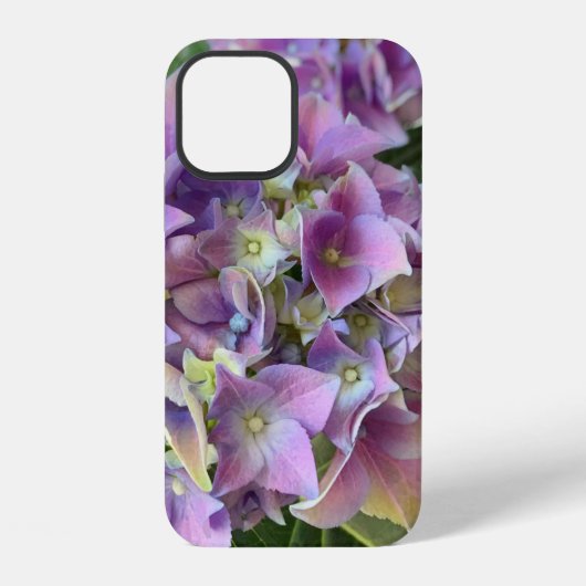 Lichtpaarse hortensia iPhone hoesje (Achterkant)