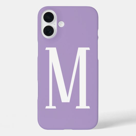 Lichtpaarse monogrammen naam koel cadeau feest gun Case-Mate iPhone case (Achterkant)