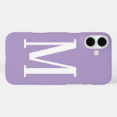 Lichtpaarse monogrammen naam koel cadeau feest gun Case-Mate iPhone case (Achterkant (horizontaal))
