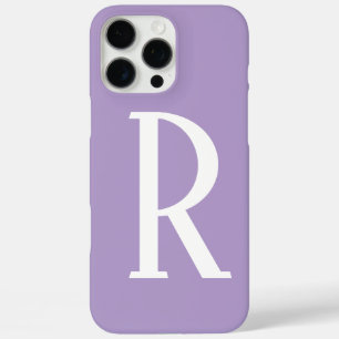 Lichtpaarse monogrammen naam koel cadeau feest gun iPhone 16 pro max hoesje