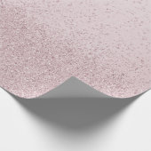 Lichtpaarse nep glitters  cadeaupapier (Hoek)