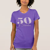 Lichtpaarse Nummer 50 & Fabulous T-shirt (Voorkant)