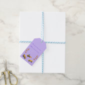 Lichtpaarse pret bouwtruck verjaardag cadeaulabel (Met Touw)