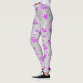 Lichtpaarse Rozen  Leggings (Links)