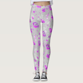 Lichtpaarse Rozen Leggings